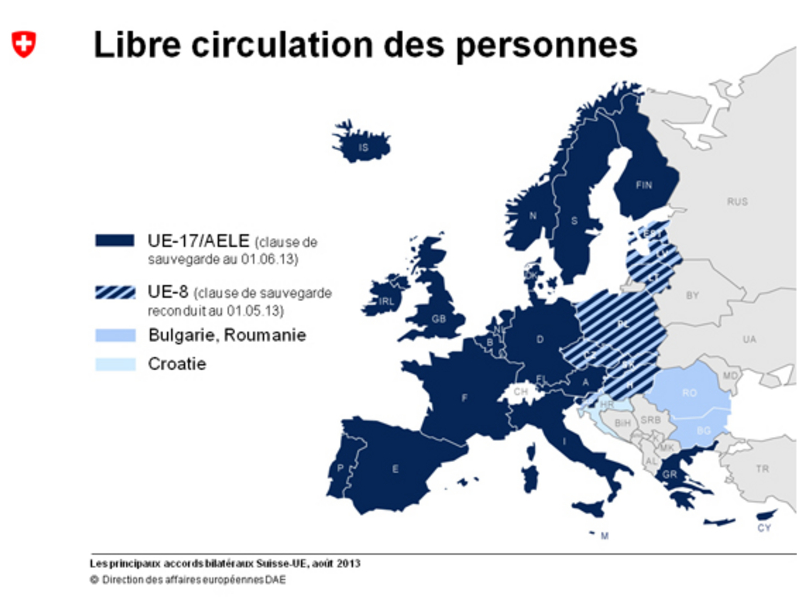 Не все члены ЕС имеют равные права на работу в Швейцарии