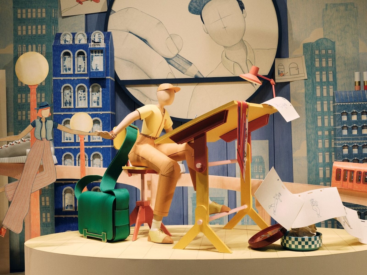 Витрины Hermès Suisse × Agnes & Anthony